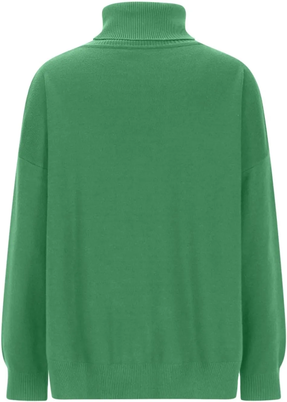 Women's Fall Turtleneck Sweater Casual Long Sleeve Comfy Knit Pullover Tops Side Split Loose Tunics Oversized Shirt