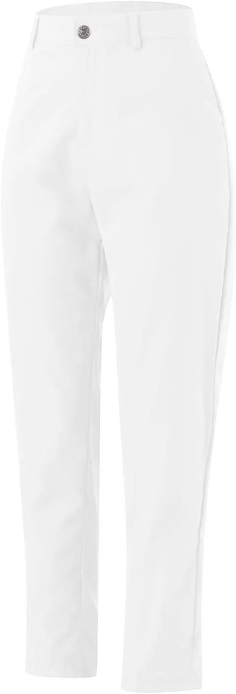 Women's High Waisted Business Pants Straight Leg Pleated Elegant Office Slacks Stretchy Dress Trousers with Pockets