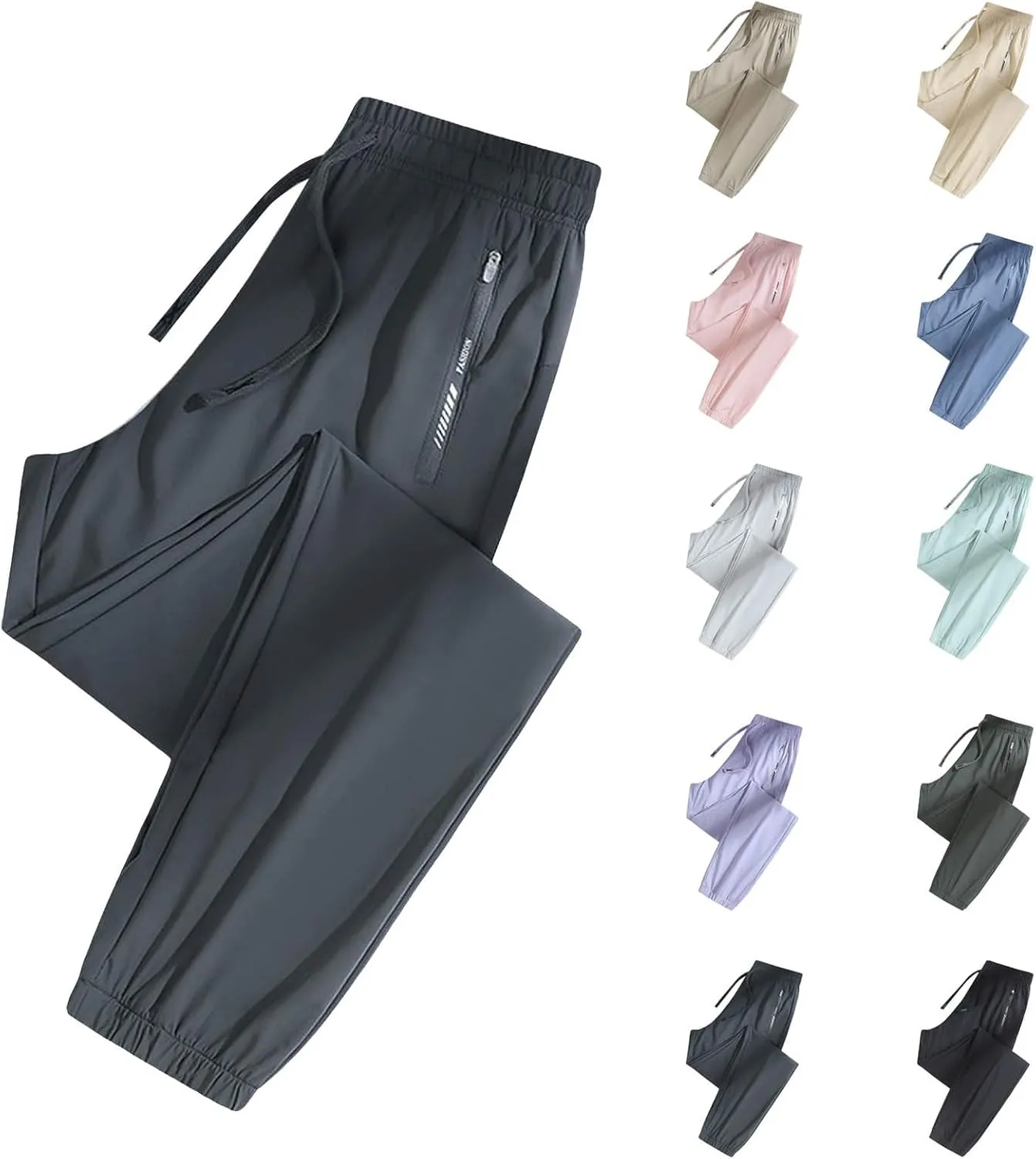Women's Joggers Pants Lightweight Athletic Leggings Tapered Lounge Pants for Workout Yoga Running Hiking