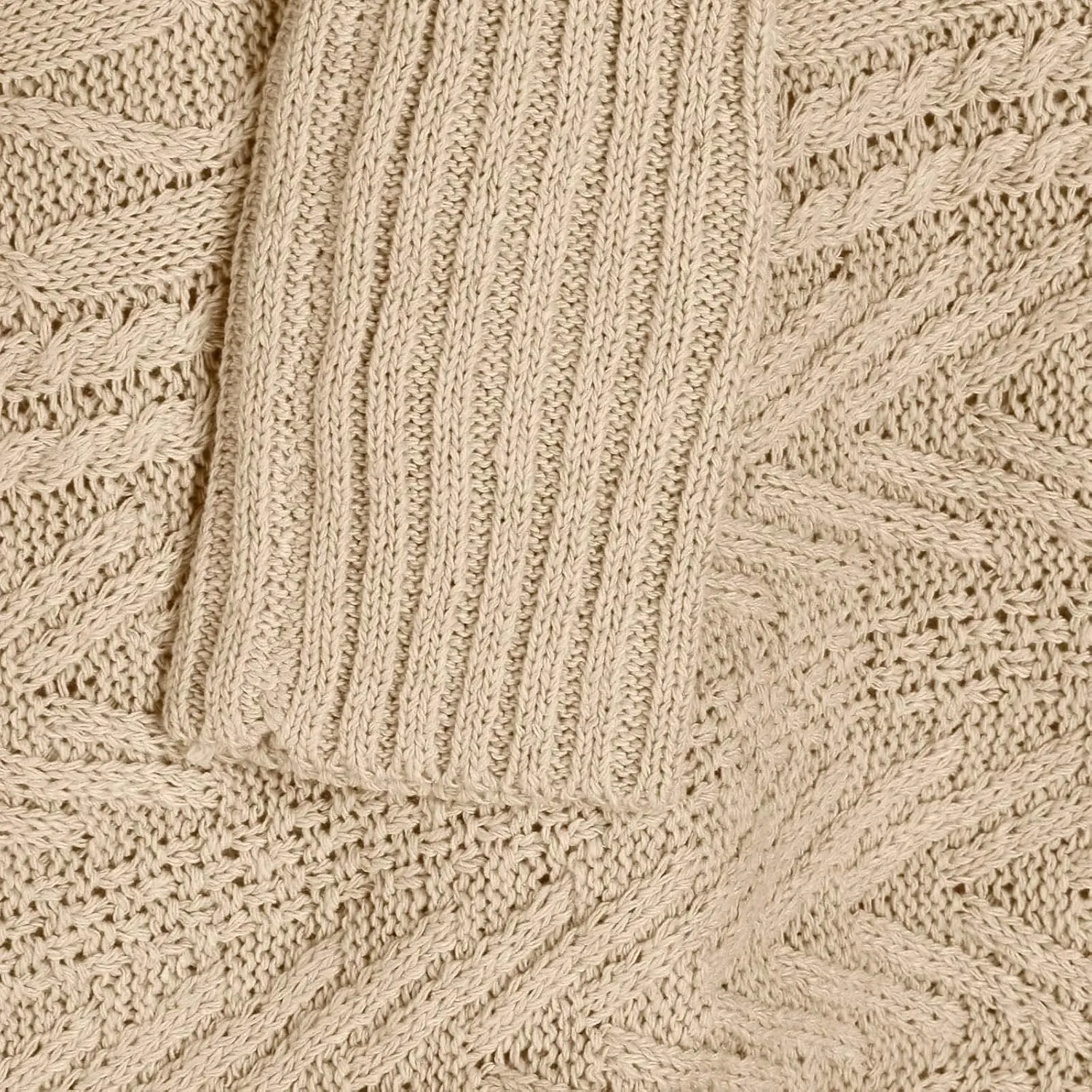Women's Long Lantern Sleeve Turtleneck Sweater Cable Knit Pullover Casual Chunky Sweaters Fall Loose Jumper Tops