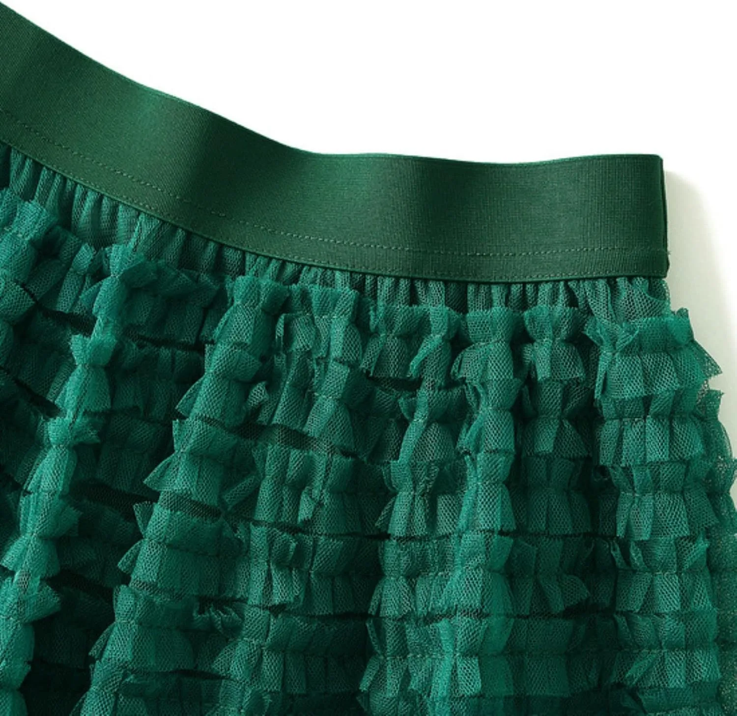 Women's Long Maxi Tulle Skirts High Waisted Tiered Layered Midi Skirt Ruffle A Line Skirt Mesh Tutu Skirt Petticoat