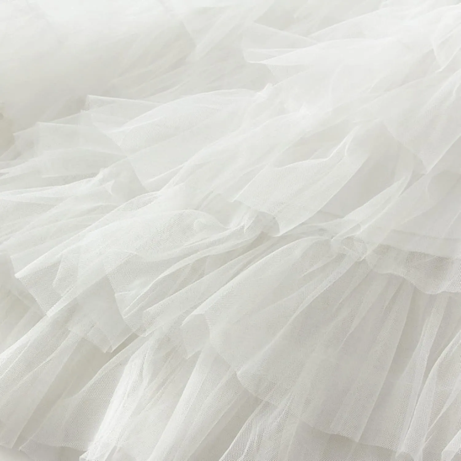 Women's Long Maxi Tulle Skirts High Waisted Tiered Layered Midi Skirt Ruffle A Line Skirt Mesh Tutu Skirt Petticoat