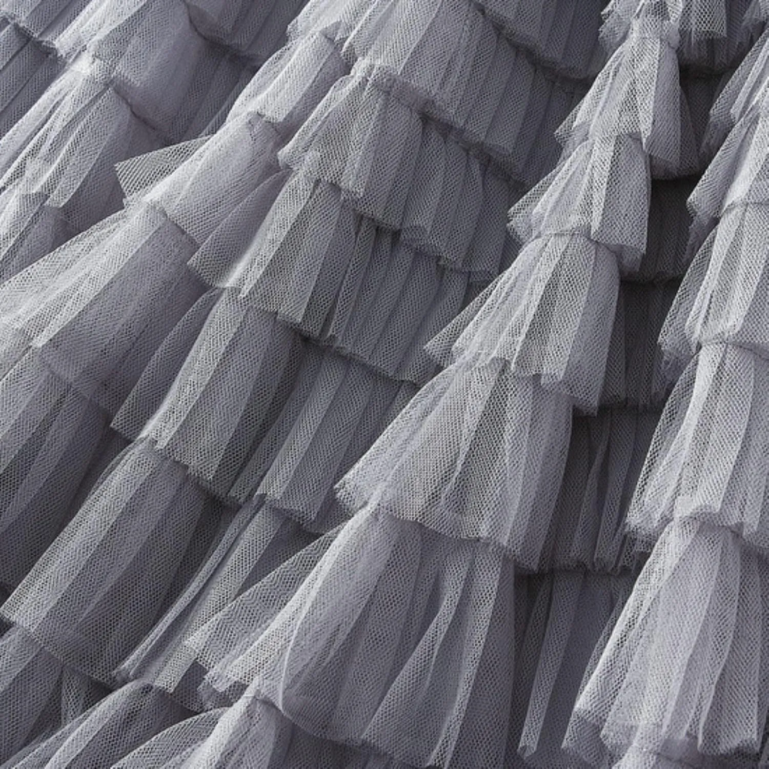 Women's Long Maxi Tulle Skirts High Waisted Tiered Layered Midi Skirt Ruffle A Line Skirt Mesh Tutu Skirt Petticoat
