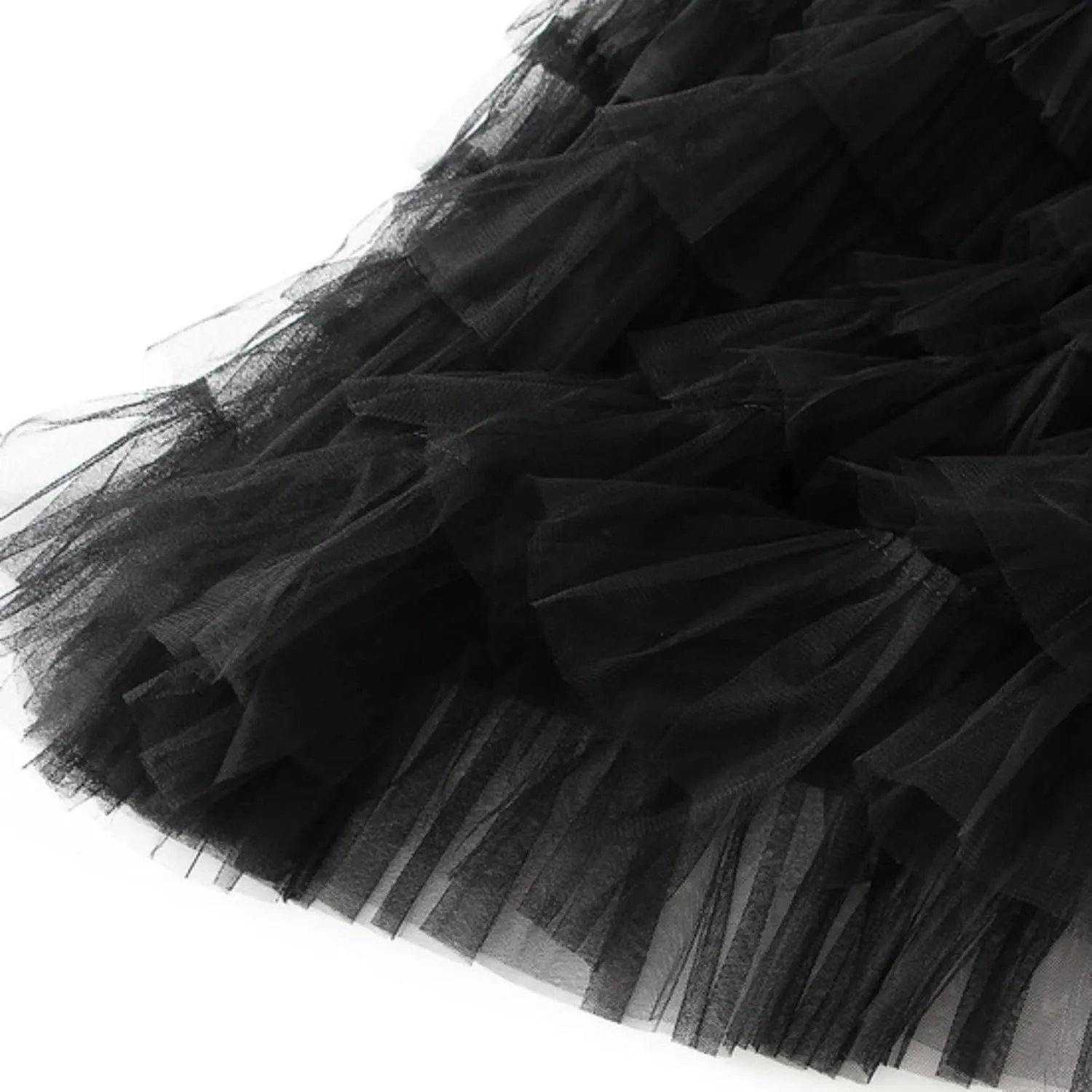 Women's Long Maxi Tulle Skirts High Waisted Tiered Layered Midi Skirt Ruffle A Line Skirt Mesh Tutu Skirt Petticoat
