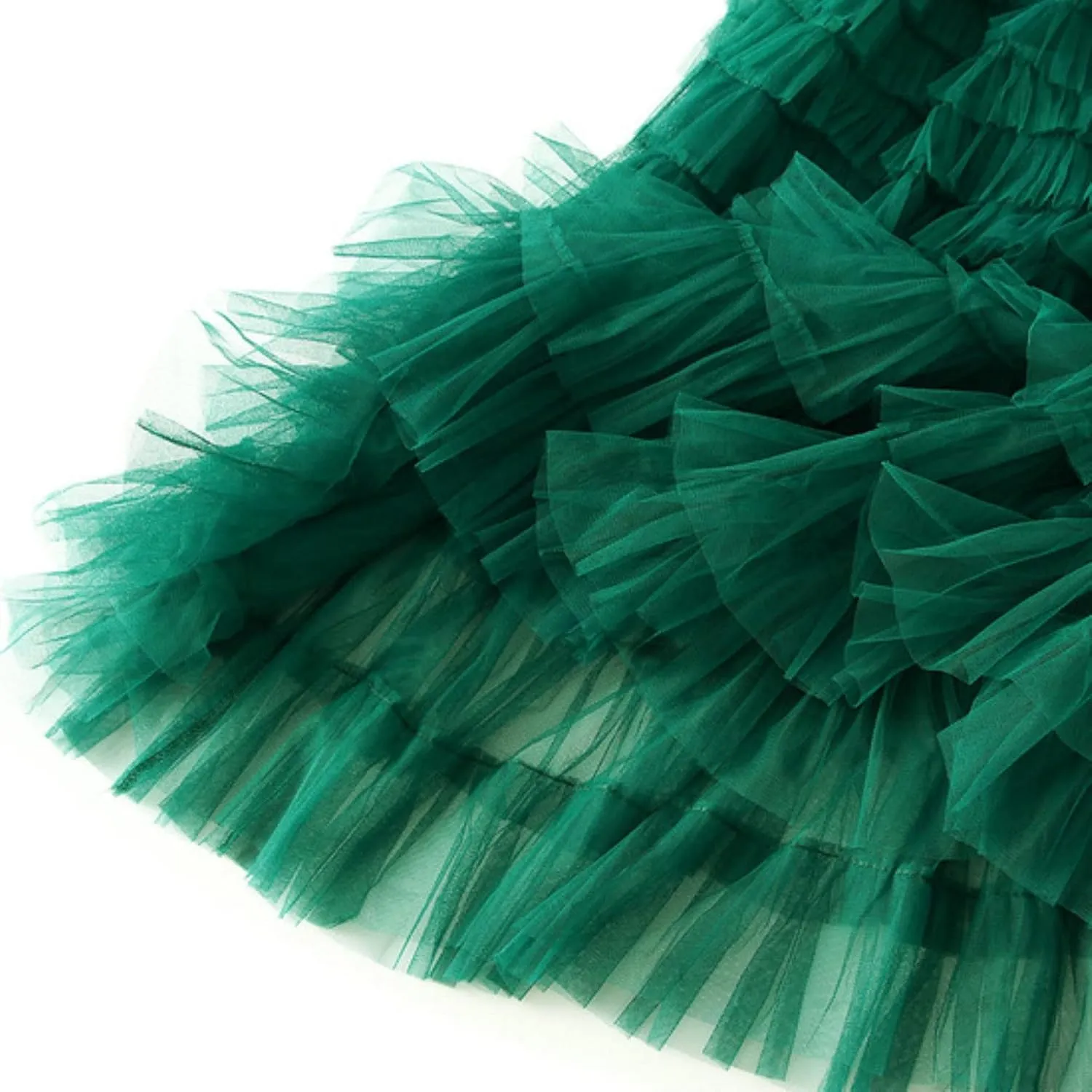 Women's Long Maxi Tulle Skirts High Waisted Tiered Layered Midi Skirt Ruffle A Line Skirt Mesh Tutu Skirt Petticoat