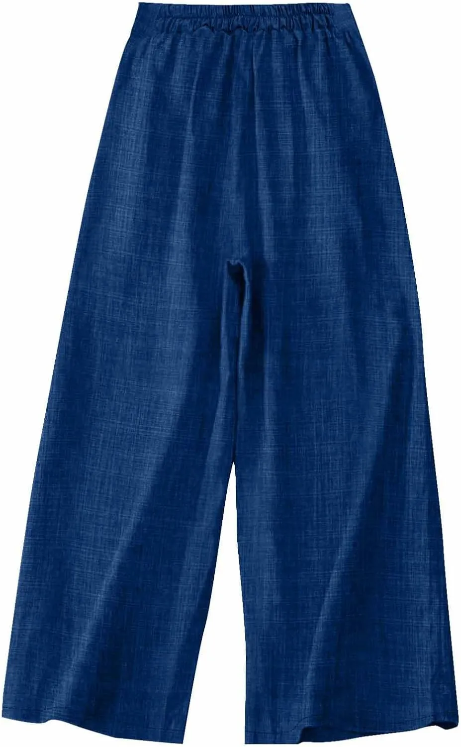 Womens Straight Wide Leg Pants with Pockets High Waisted Button Palazzo Trousers Casual Beach Travel Vacation Outfits