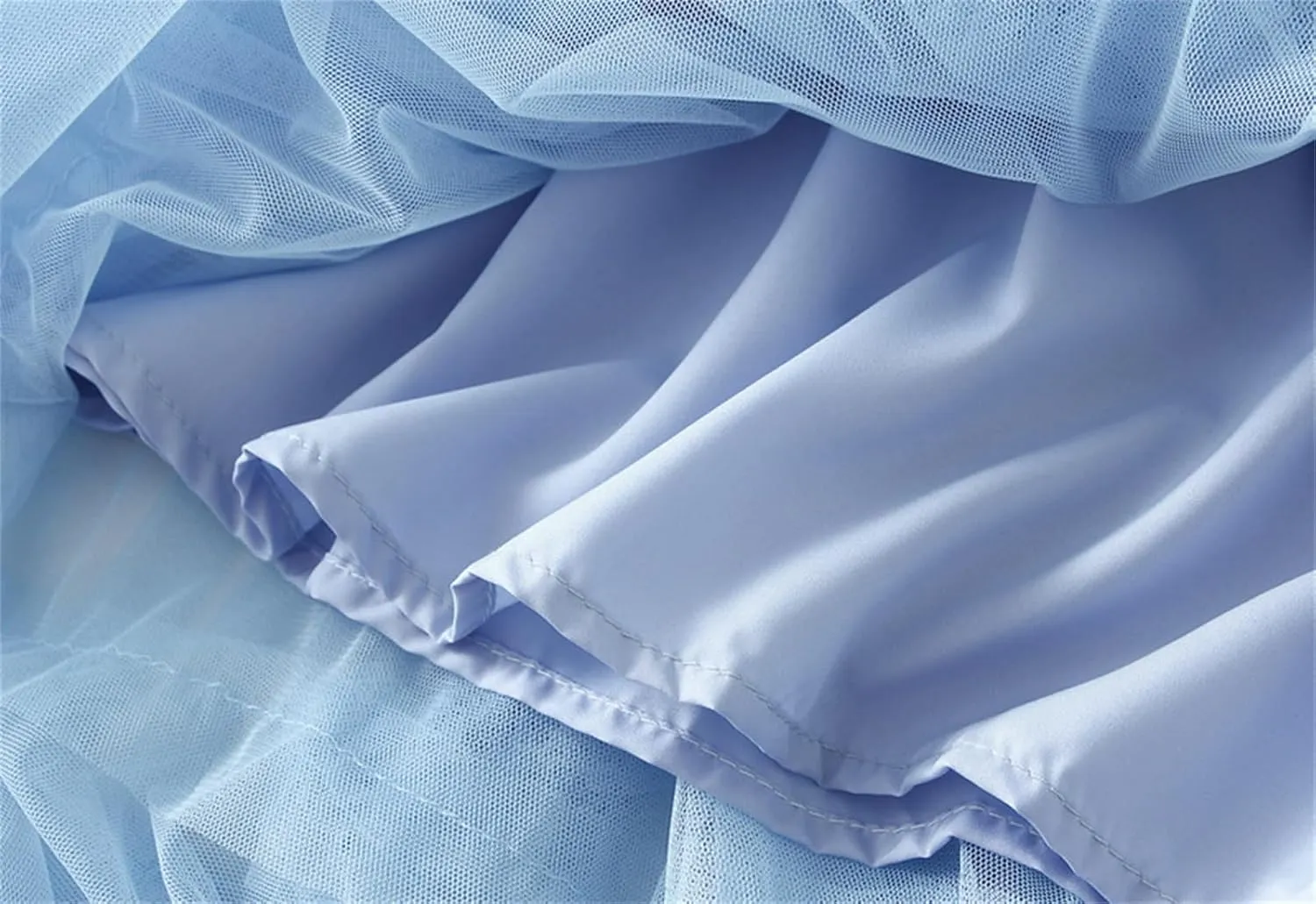 Women's Tulle Skirt High Low Ruffle Elastic Waist Ruffle Tiered Party Petticoat 2024 Midi Skirt Evening Mesh Long Skirt
