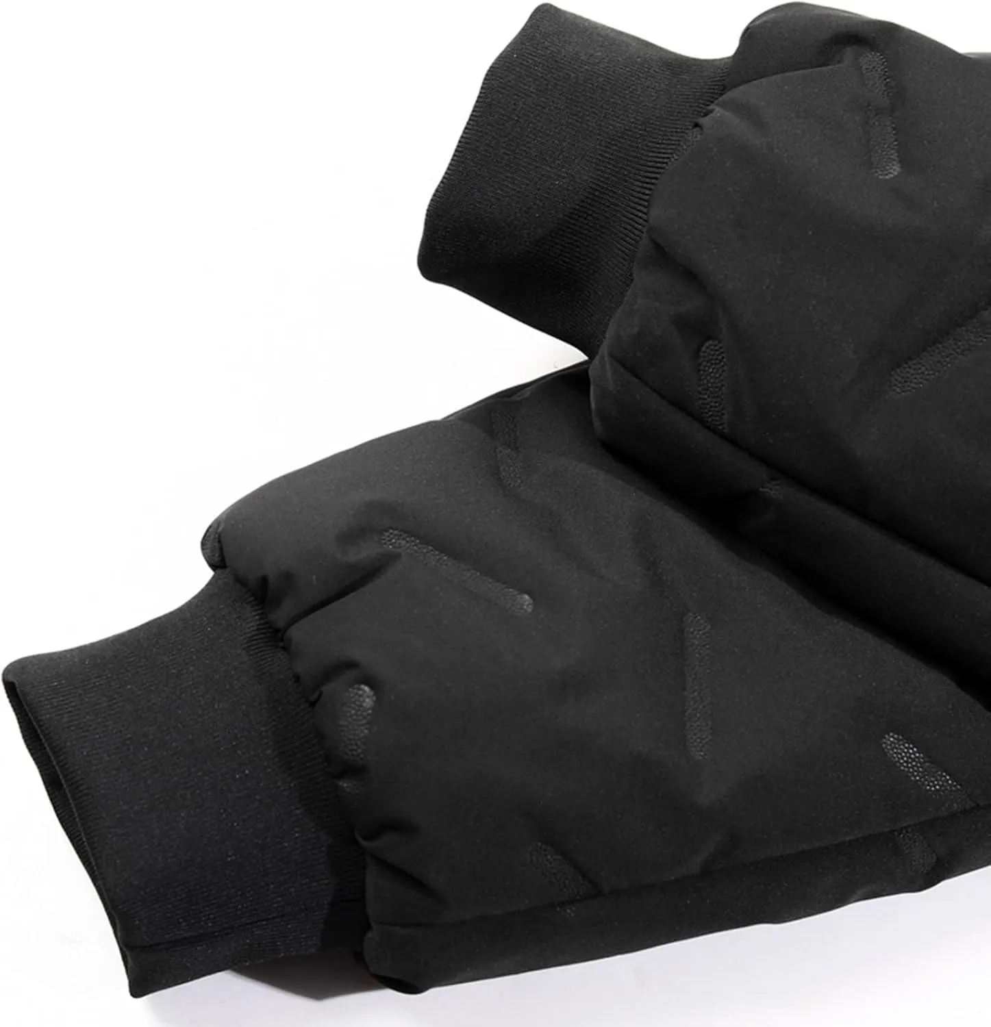 Womens Warm Winter Thickened Fleece Sherpa Lined Down Cotton Sweatpants Drawstring Athletic Jogger Padded Quilted Pants